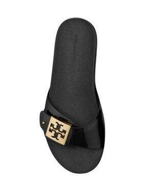 Tory Burch Slip On Sandal w/ Gold Logo (Size: 8)